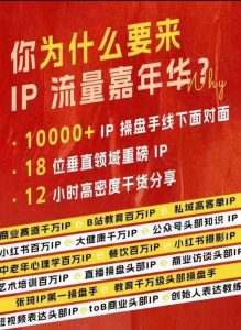 群响IP流量嘉年华，​现场视频+IP江湖2024典藏版PPT-最全资源库