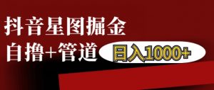 抖音星图掘金自撸，可以管道也可以自营，日入1k【揭秘】-最全资源库