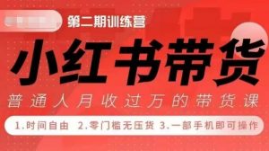 小Red书带货42天训练营 2.0版，宝妈+自由职+上班族+大学生，提高副业收入的大红利项目-最全资源库