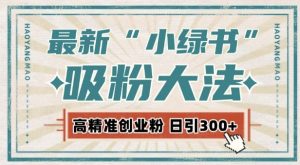 最新自动化“吸粉术”,小绿书激活私域流量,每日轻松吸引300+高质精准粉!-最全资源库