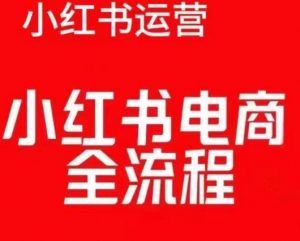 红薯电商实操课，小红书电商全流程-最全资源库