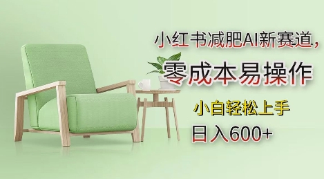小红书减肥AI新赛道，零成本易操作，日入多张，小白轻松上手【揭秘】-最全资源库