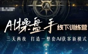 AI操盘手线下训练营，打造AI获客新模式，跟上ai时代，新商业-最全资源库