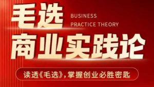 毛选商业实践论,读透《毛选》掌握创业必胜密匙-最全资源库