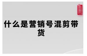 营销号混剪带货，从内容创作到流量变现的全流程，教你用营销号形式做混剪带货-最全资源库