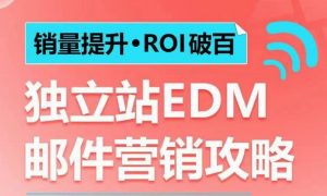 销量提升•ROI破百 独立站EDM邮件营销攻略,如何通过邮件营销每年获得100万美金销售额!-最全资源库