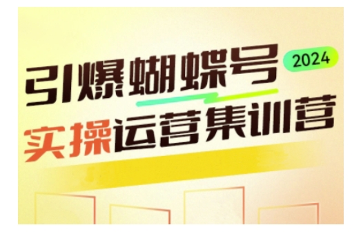 引爆蝴蝶号实操运营，助力你深度掌握蝴蝶号运营，实现高效实操，开启流量变现之路-最全资源库