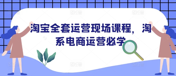 淘宝全套运营现场课程,淘系电商运营必学-最全资源库