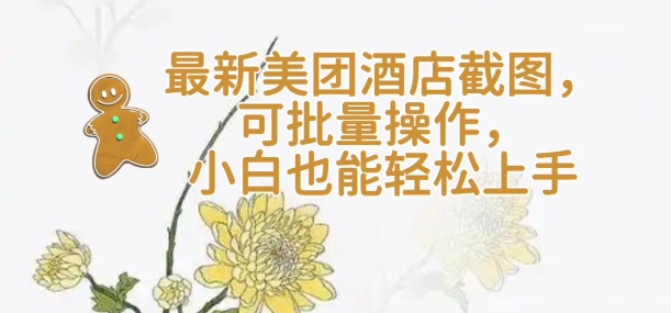 【轻云】最新美团酒店截图,可批量操作,小白也能轻松上手-最全资源库
