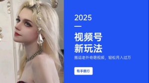 搬运老外奇葩视频,撸视频号分成计划收益,每天只需一小时,新手小白轻松月入过W-最全资源库