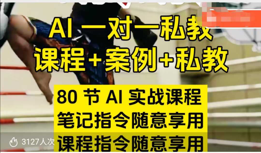 AI指令实战课，课程+案例，80节AI实战课程，笔记指令随意享用，课程指令随意享用-最全资源库