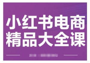 小红书电商精品大全课，快速掌握小红书运营技巧，实现精准引流与爆单目标，轻松玩转小红书电商(更新2月)-最全资源库