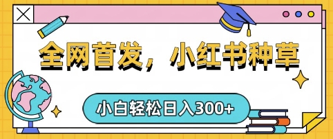 小红书种草，手机项目，日入3张，复制黏贴即可，可矩阵操作，动手不动脑【揭秘】-最全资源库