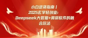 小白逆袭指南,2025玄学轻创业:Deepseek大数据+周易算法的融合玩法-最全资源库