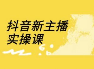 抖音新主播实操课,直播间流量运营线上实操课(18节)-最全资源库