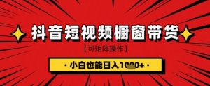 抖音短视频食品橱窗带货,小白轻松上手日入1k+【揭秘】-最全资源库