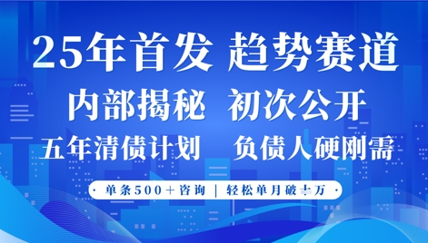 2025年首次公开，真正的事业型赛道，客咨不断，单月轻松破W-最全资源库