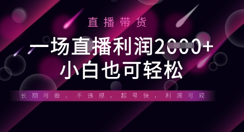 半无人直播带货,一场利润数张,适合所有平台玩法,小白也可轻松-最全资源库