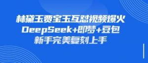 持续爆火的林黛玉贾宝玉互怼视频，比爽文还好看，利用DeepSeek+即梦+豆包就可以完美复刻-最全资源库