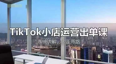 TikTok小店运营出单课,从开店选品、运营出单、发货回款,进行全流程讲解-最全资源库