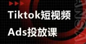 Ads视频投放课,tiktok短视频广告投放课-最全资源库