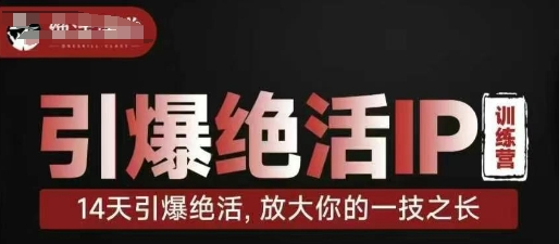 引爆绝活IP训练营,14天引爆绝活,放大你的一技之长-最全资源库