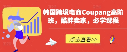 韩国跨境电商Coupang高阶班，酷胖卖家，必学课程-最全资源库