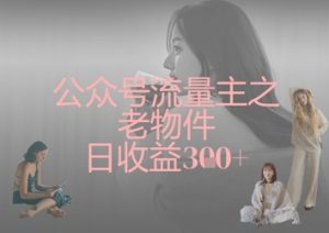 公众号流量主之老物件日收益300+-最全资源库