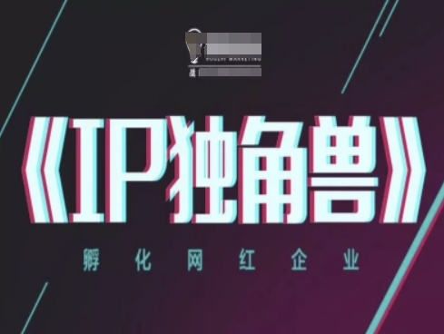 IP独角兽，孵化网红企业，ip教程-最全资源库