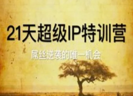 21天超级IP特训营,屌丝逆袭的唯一机会-最全资源库