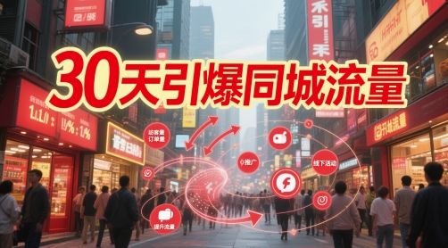 30天引爆同城流量:团购篇 认知篇 流量篇 来客篇 达人篇 老板人设IP篇 投流篇-最全资源库