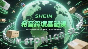 希音跨境基础课,SHEIN希音卖家入门实操指南,新手入坑希音必看-最全资源库