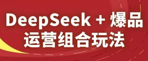 DeepSeek+爆品运营组合玩法，2025淘系精品课-最全资源库