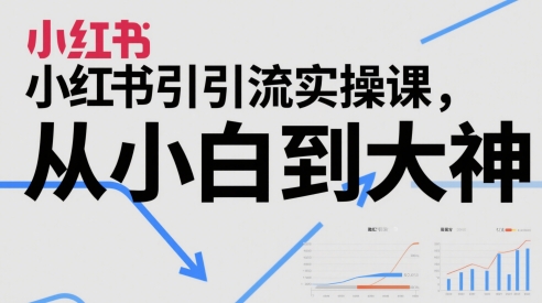 小红书引流实操课,从小白到大神-最全资源库