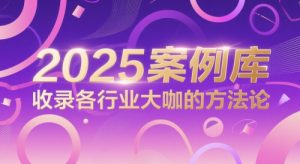 2025案例库,收录各行业大咖的方法论-最全资源库