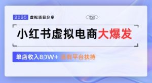 小红书虚拟电商项目,平台大力免费流量扶持,低门槛1拖3玩法-最全资源库