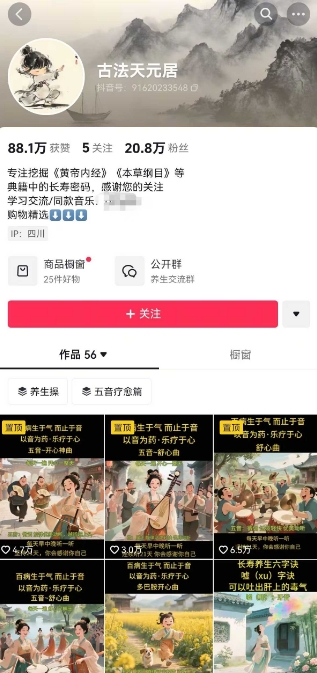 古法五音养生教程，五音疗愈的视频的制作方法，2-4小时就能学会，作者10天涨粉10W-最全资源库