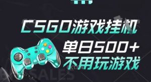 25年CSGO游戏搬砖，全自动挂G，不需要玩游戏，手机操作日入3张(不是汇率搬砖)【揭秘】-最全资源库