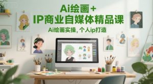 Ai绘画+IP商业自媒体精品课，Ai绘画实操，个人ip打造-最全资源库