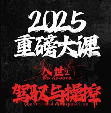 2025重磅大课，入世2，驾驭与控制-最全资源库