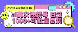 视频号AI美女跳舞暴力起号玩法,日入1k+,全程软件操作,小白也能玩的项目-最全资源库