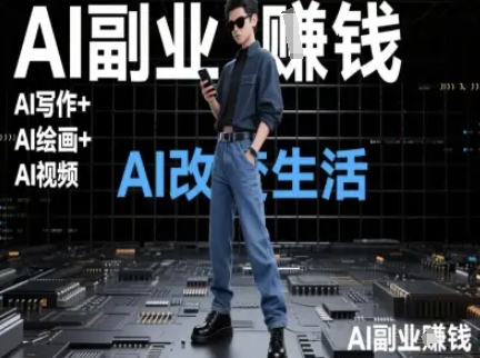AI改变生活(Ai写作+AI绘画+Ai视频),AI副业挣钱-最全资源库