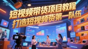 短视频带货项目教程，打造短视频带货第一队伍-最全资源库