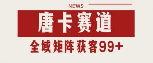 小红书某音唐卡赛道引流获客 自热矩阵日引200+【揭秘】-最全资源库