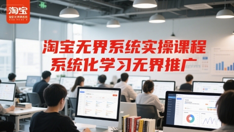 淘宝无界系统实操课程，系统化学习无界推广-最全资源库