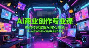 AI商业创作专业课，带你快速掌握AI核心技能，并一站式助你成为AI商业视频创作专家-最全资源库