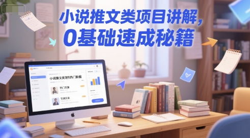 小说推文类项目讲解,0 基础速成秘籍-最全资源库