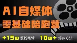 AI自媒体0基础到稳定变现训练营，7大模块带你实现AI自媒体变现-最全资源库