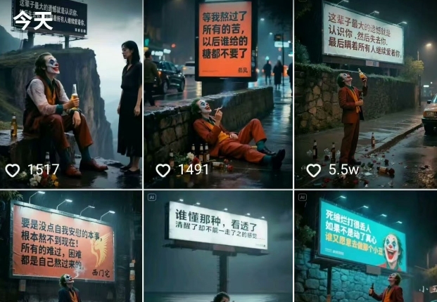 一条视频竟然15W赞!用AI制作小丑自嘲扎心文案视频,当下非常火爆的短视频流量神器-最全资源库