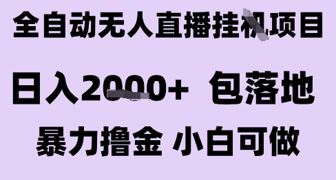 最新全自动抖音无人直播挂G项目,日入2k+ 包落地暴力撸金,小白可做【揭秘】-最全资源库